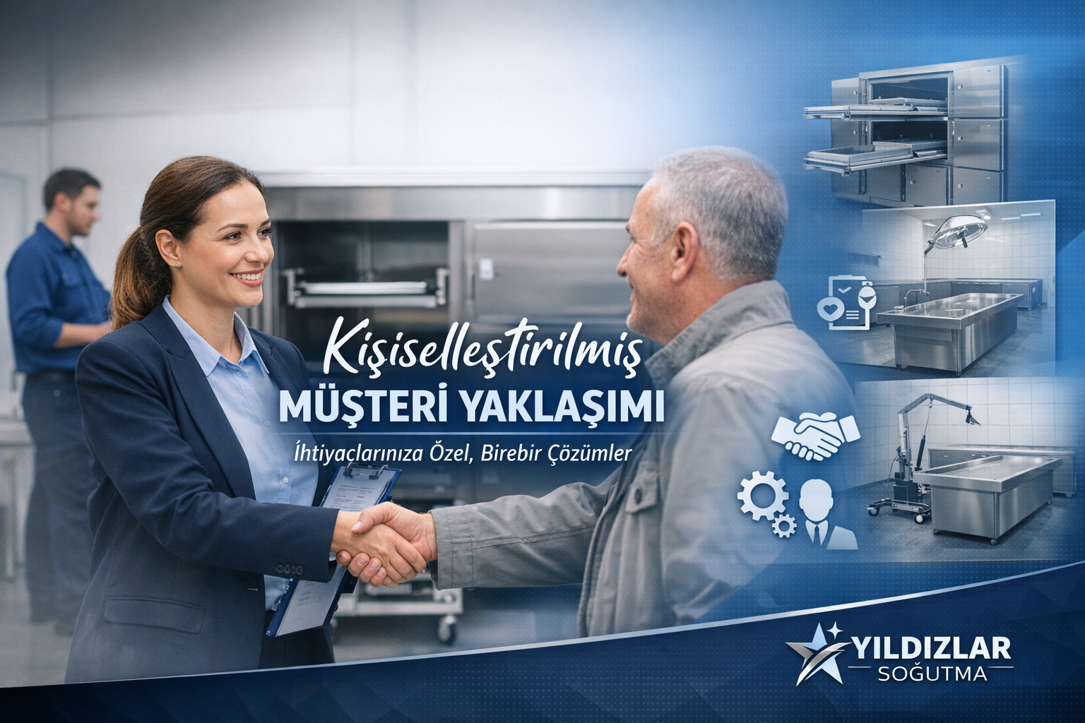 Yıldızlar Soğutma kişiselleştirilmiş müşteri yaklaşımı ile projeye özel morg, hastane ve gasilhane ekipmanları üretir. Kalite, güven ve profesyonel hizmet.