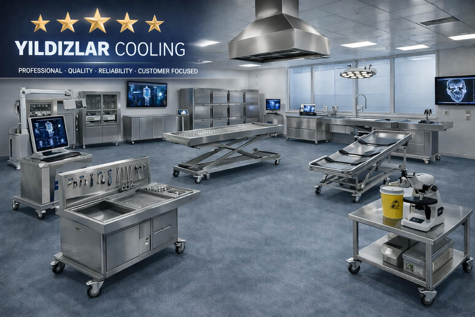 Profesyonel medikal ürünler ve soğutma sistemleri. Hijyenik, dayanıklı ve güvenilir çözümler.